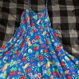 Blue cami flower dress